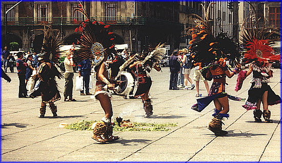 Indianer auf dem Zocalo